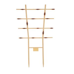 Blumengitter holzfarben 52 cm