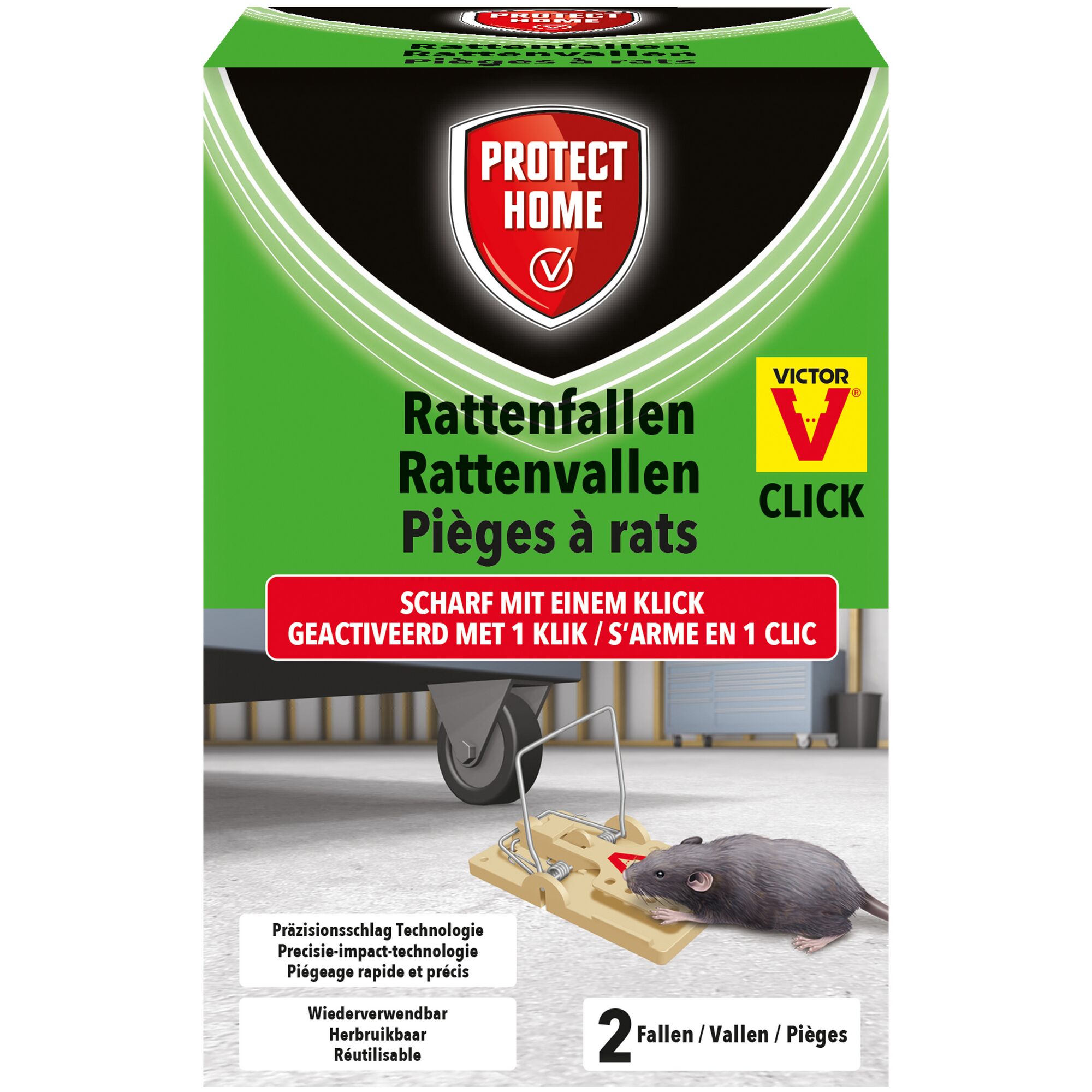 Protect Home Rattenfalle Victor Click mit Ratte