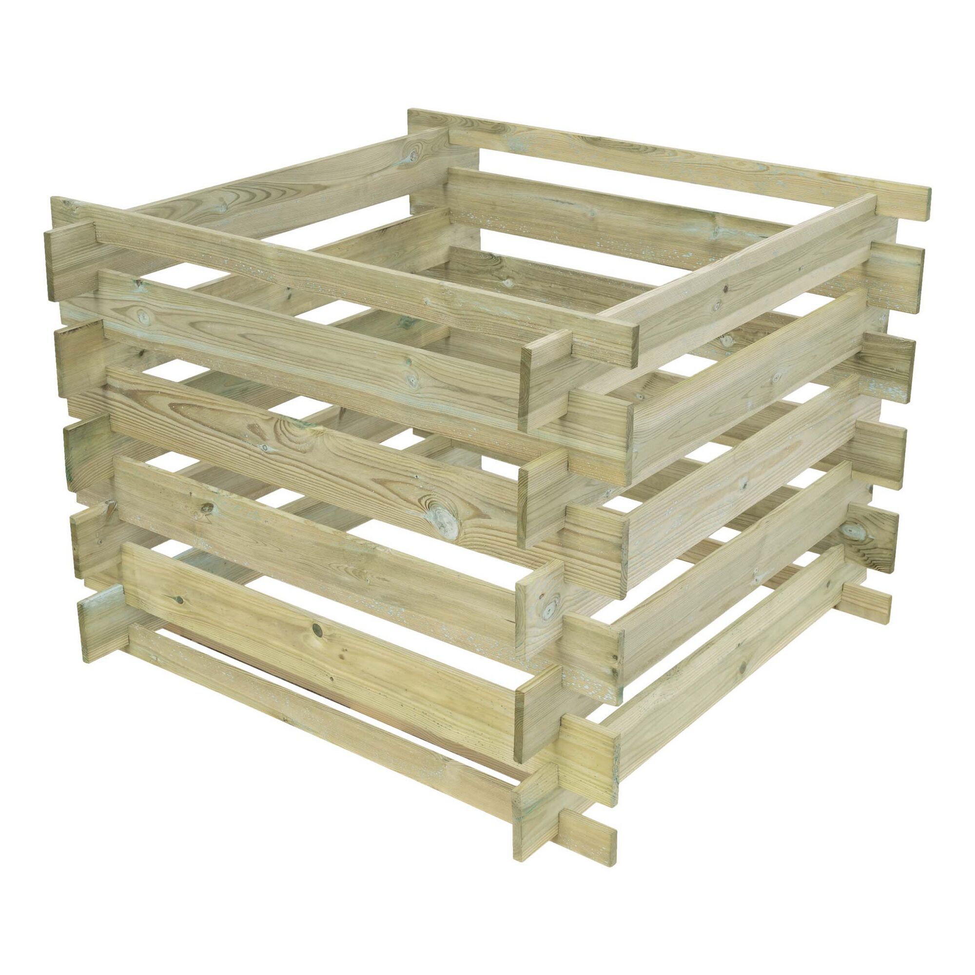 Holzkomposter 100 x 100 x 71 cm