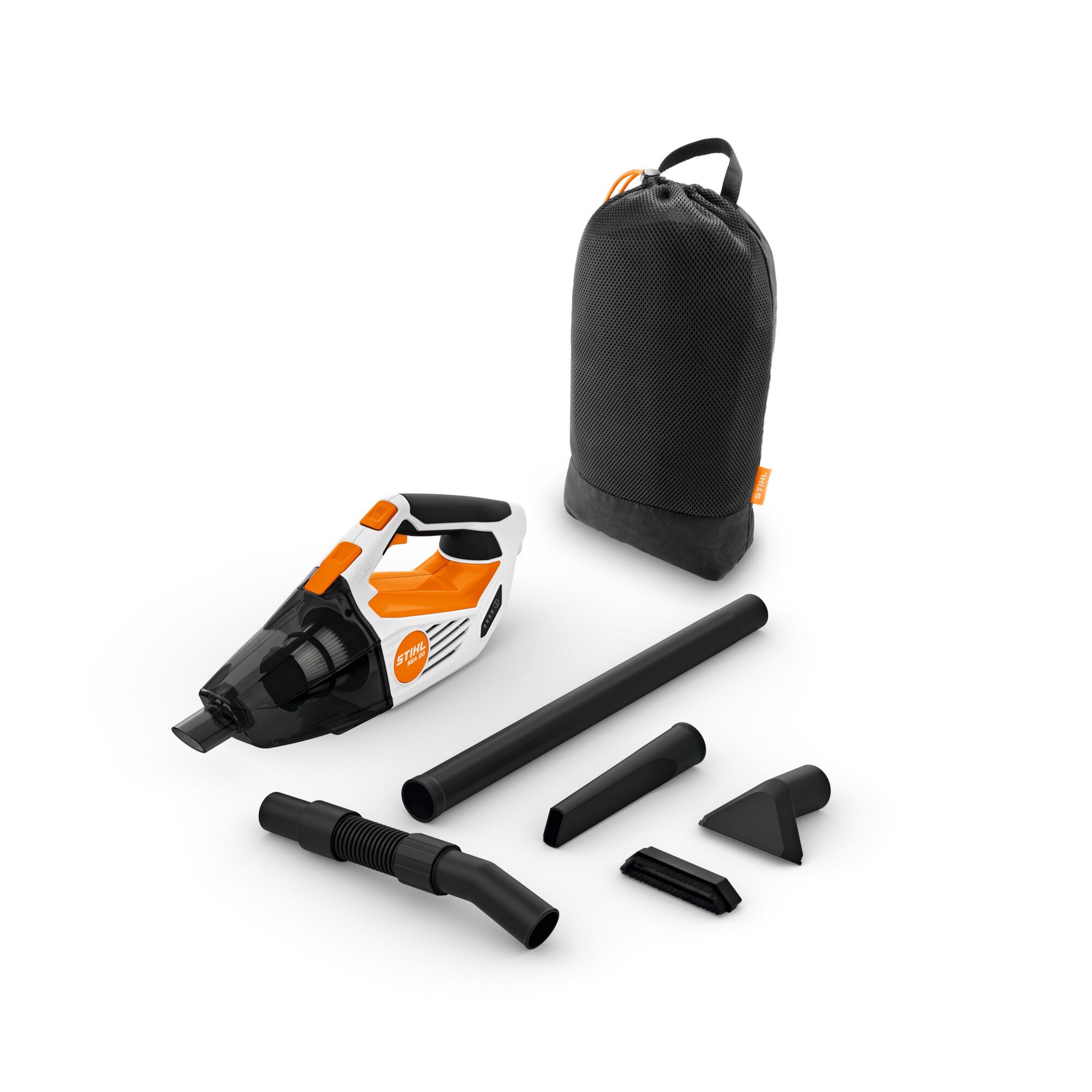 STIHL Akku-Handstaubsauger SEA 20 mit Zubehör und Tasche