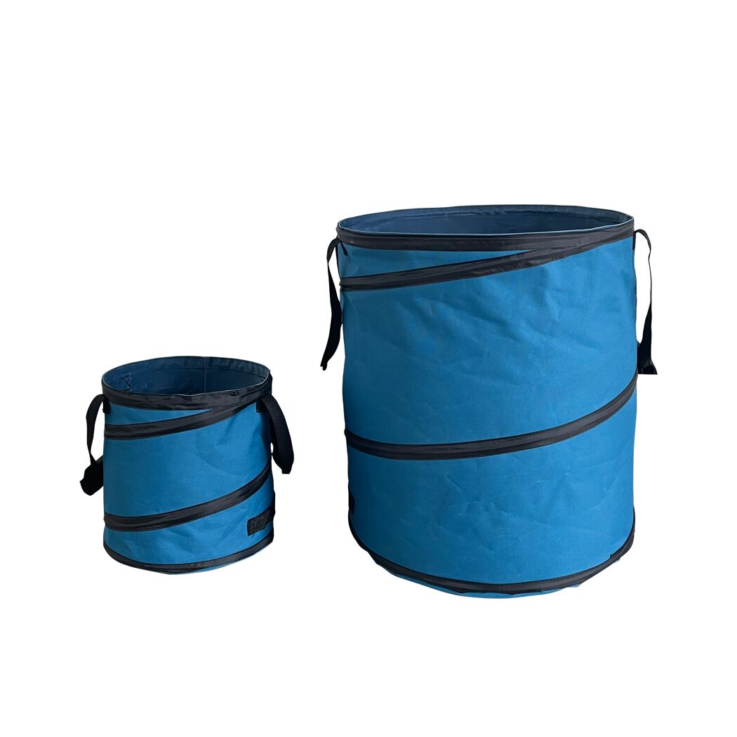 Zwei blaue PopUp Gartensäcke