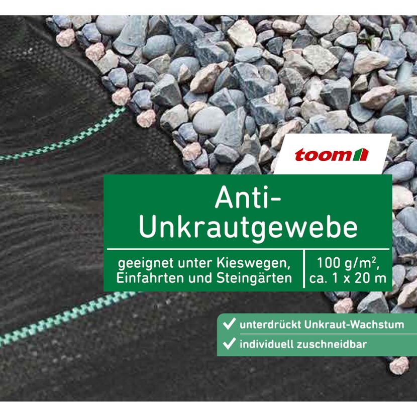 toom Anti-Unkrautgewebe unter Steinen