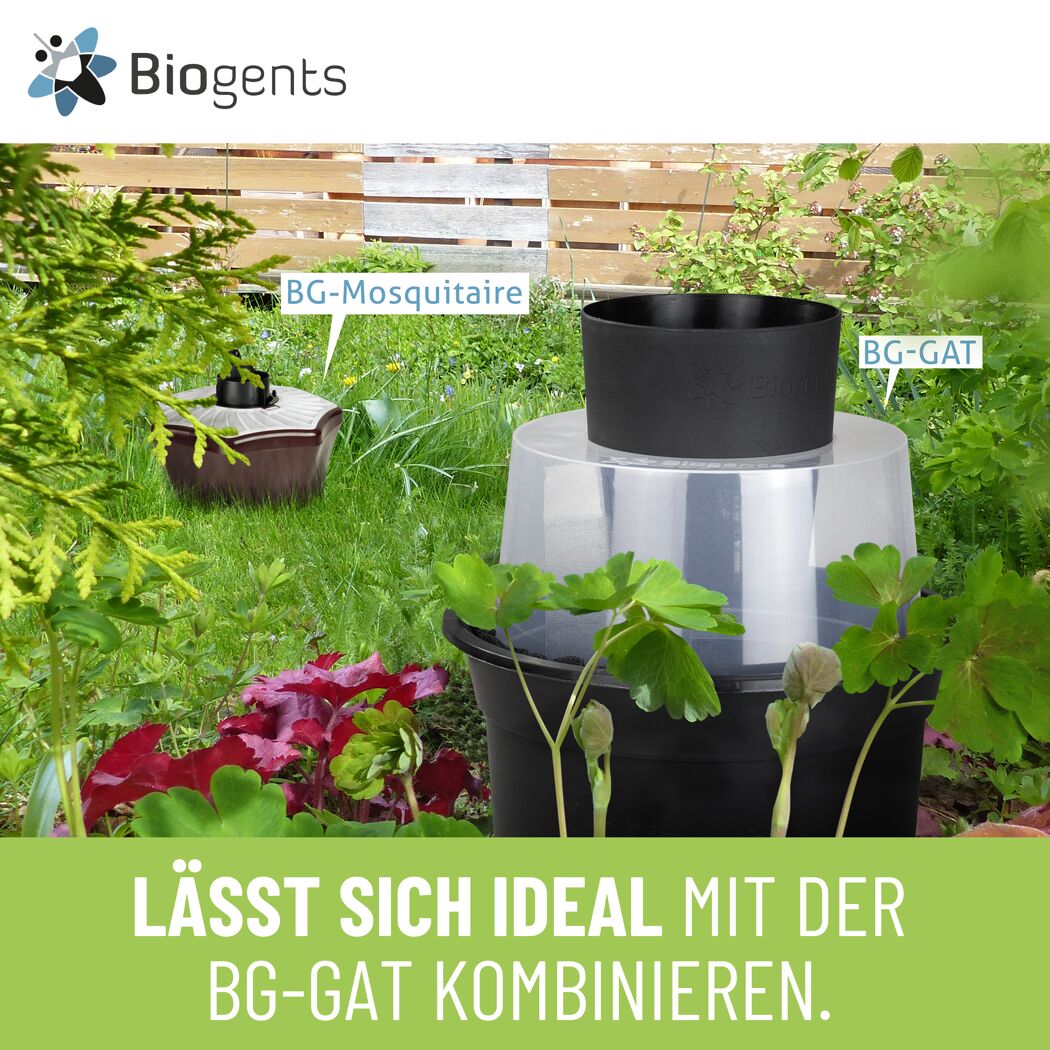 Mückenfalle 'BG-Mosquitaire' braun effektiv gegen Tigermücken Ø 40 cm