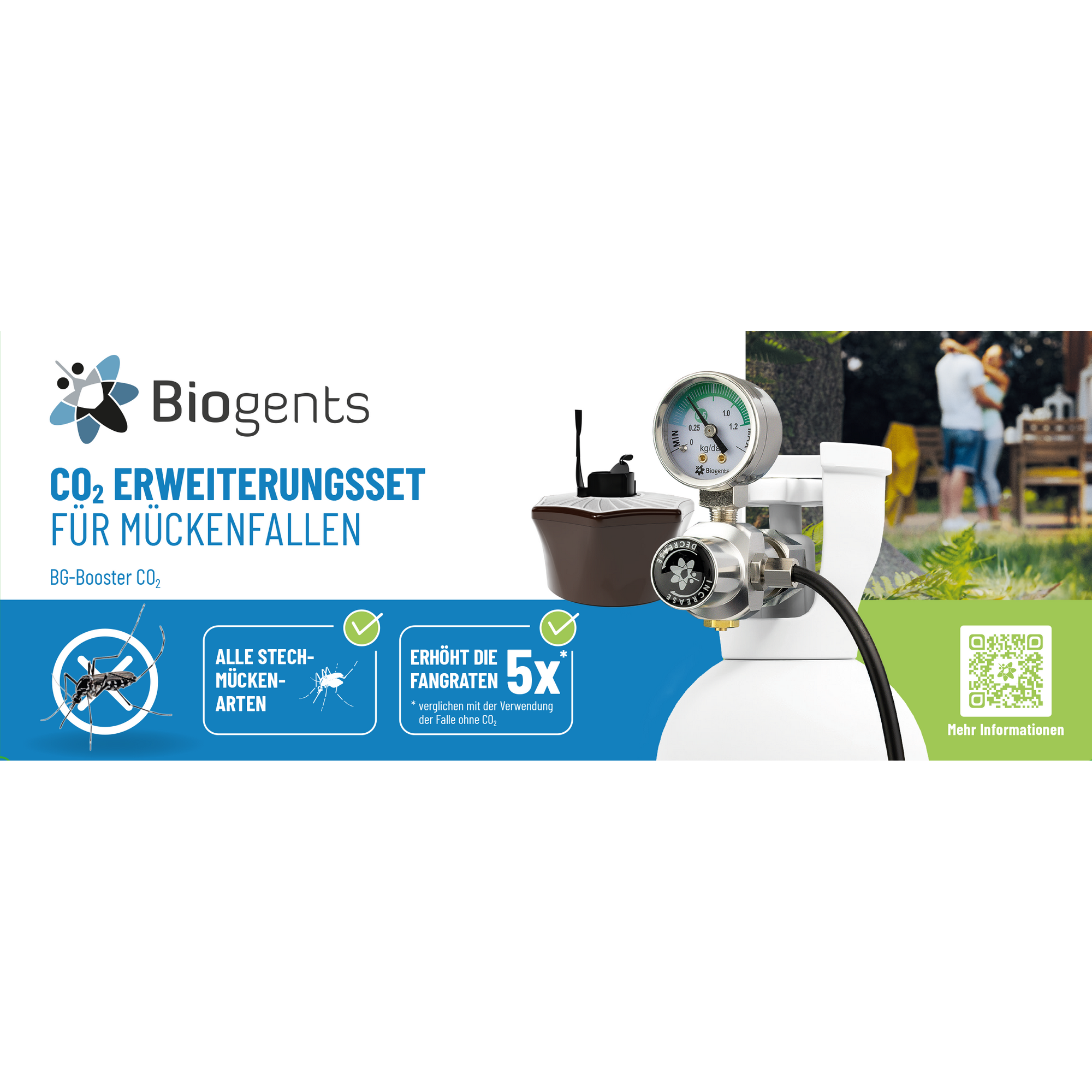 CO₂- Aufrüstset für Mückenfalle BG-Booster