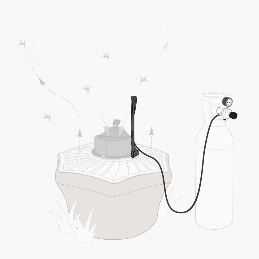 CO₂- Aufrüstset für Mückenfalle BG-Booster