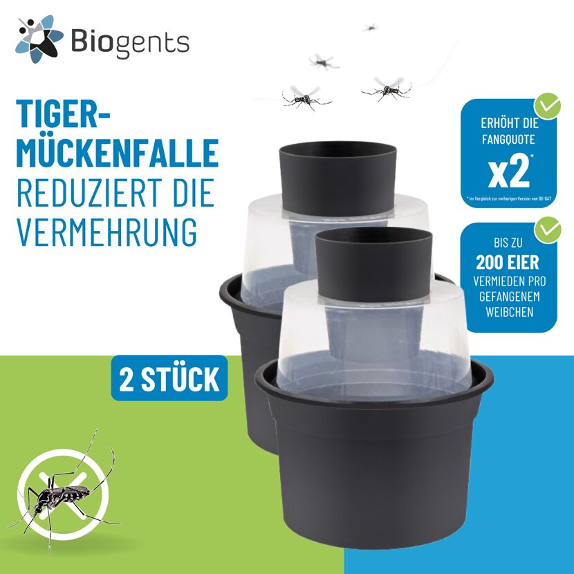 Mückenfalle 'Biogents BG-GAT' gegen Tigermücken, 2 Stück Ø 26 cm