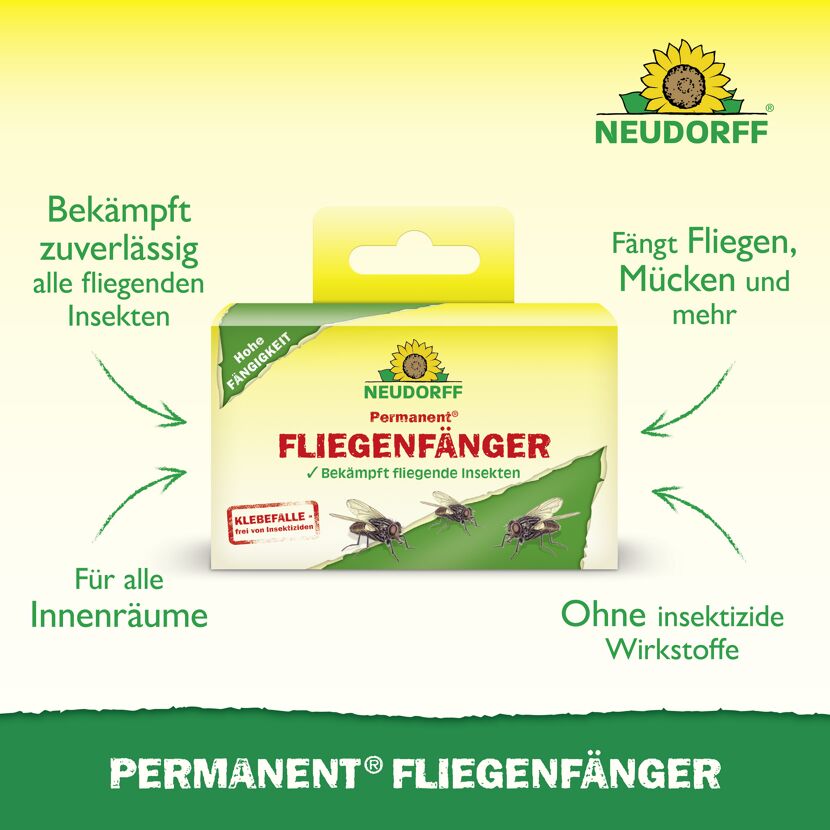 Permanent Fliegenfänger 4 Stück