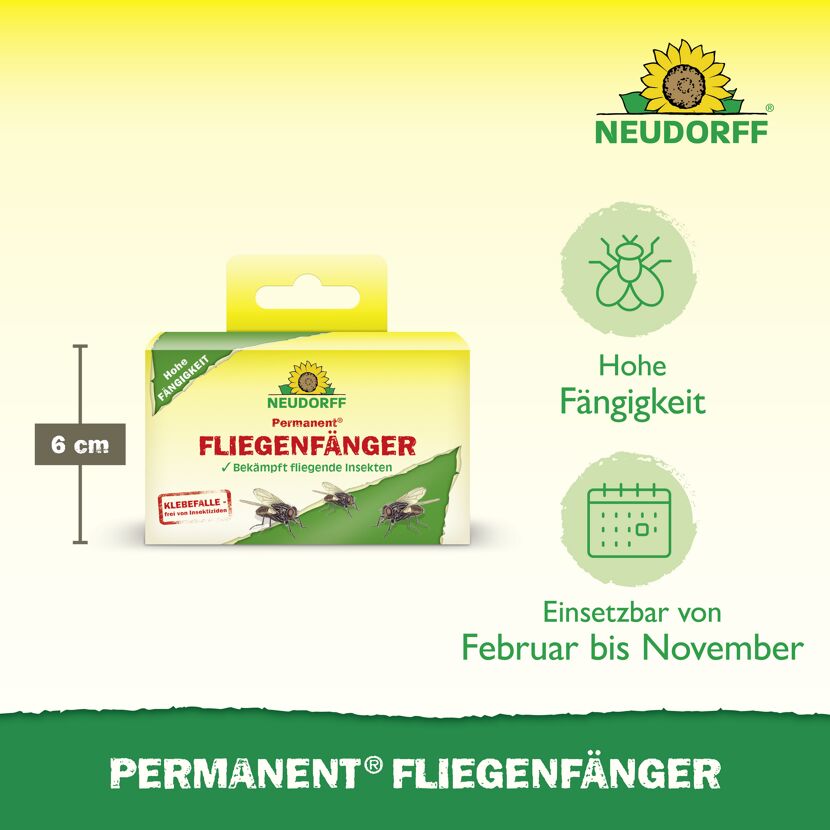 Permanent Fliegenfänger 4 Stück