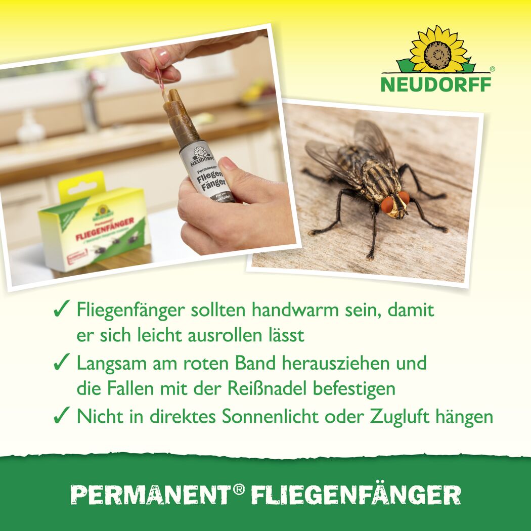 Permanent Fliegenfänger 4 Stück