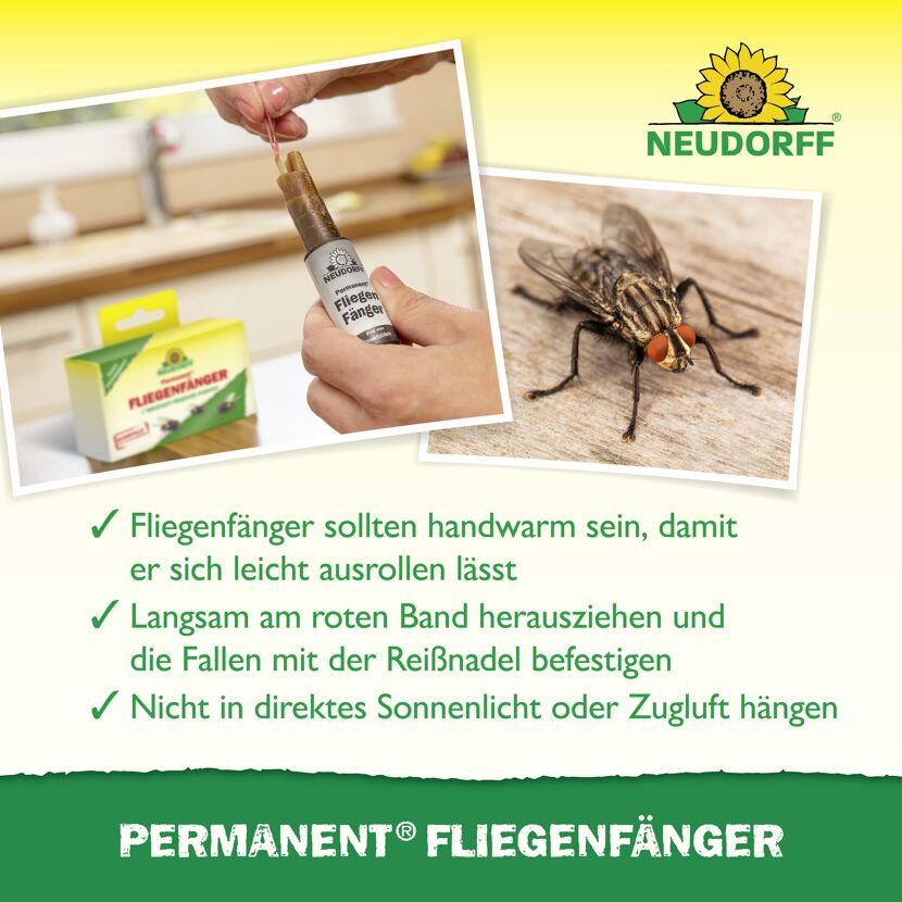 Permanent Fliegenfänger 4 Stück