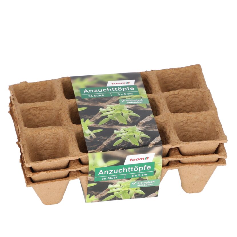 Biologisch abbaubare Anzuchtöpfe