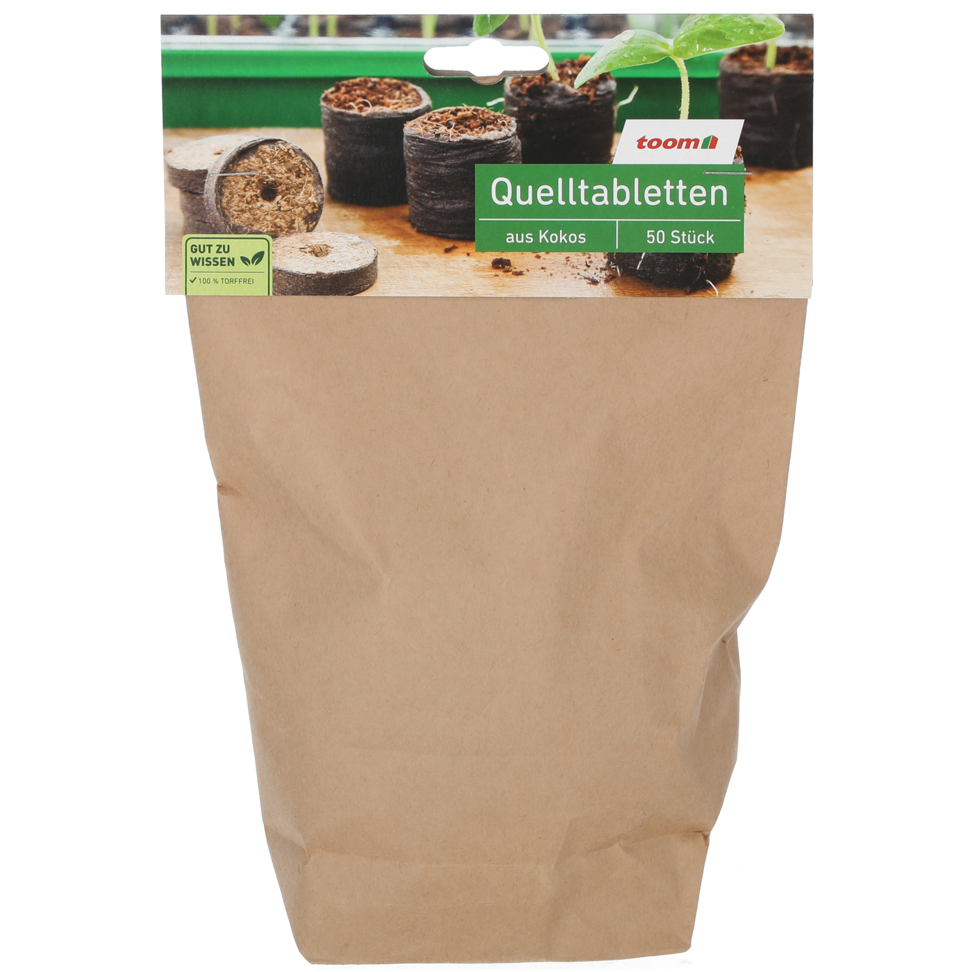 Kokos-Quelltabletten 50 Stück + product picture