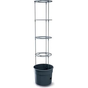 Tomatenpflanztopf anthrazit Ø 39 cm, mit Rankhilfe