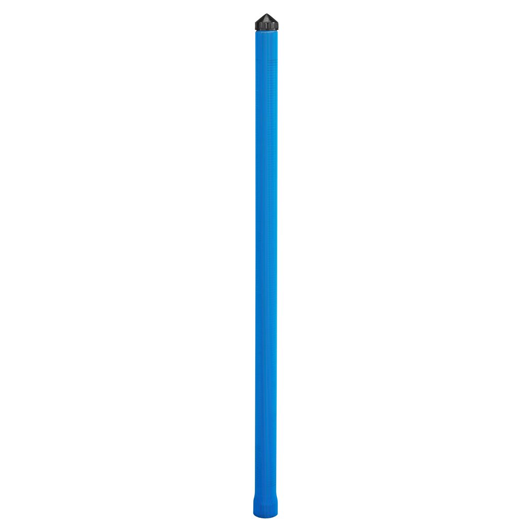 Blauer Rippenfilter mit Kappe