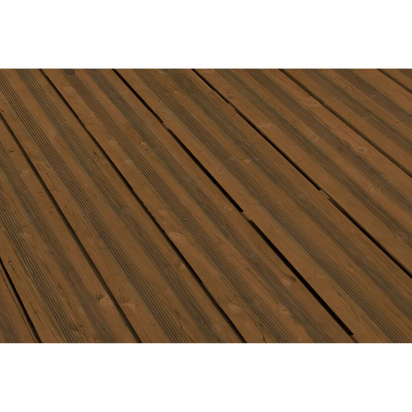 Nadelholzdielen in Teak