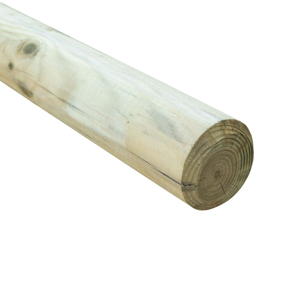 Runder Holzpfosten