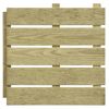 Holzfliese geriffelt 50 x 50 cm