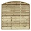 Holz Dichtzaun mit Bogen