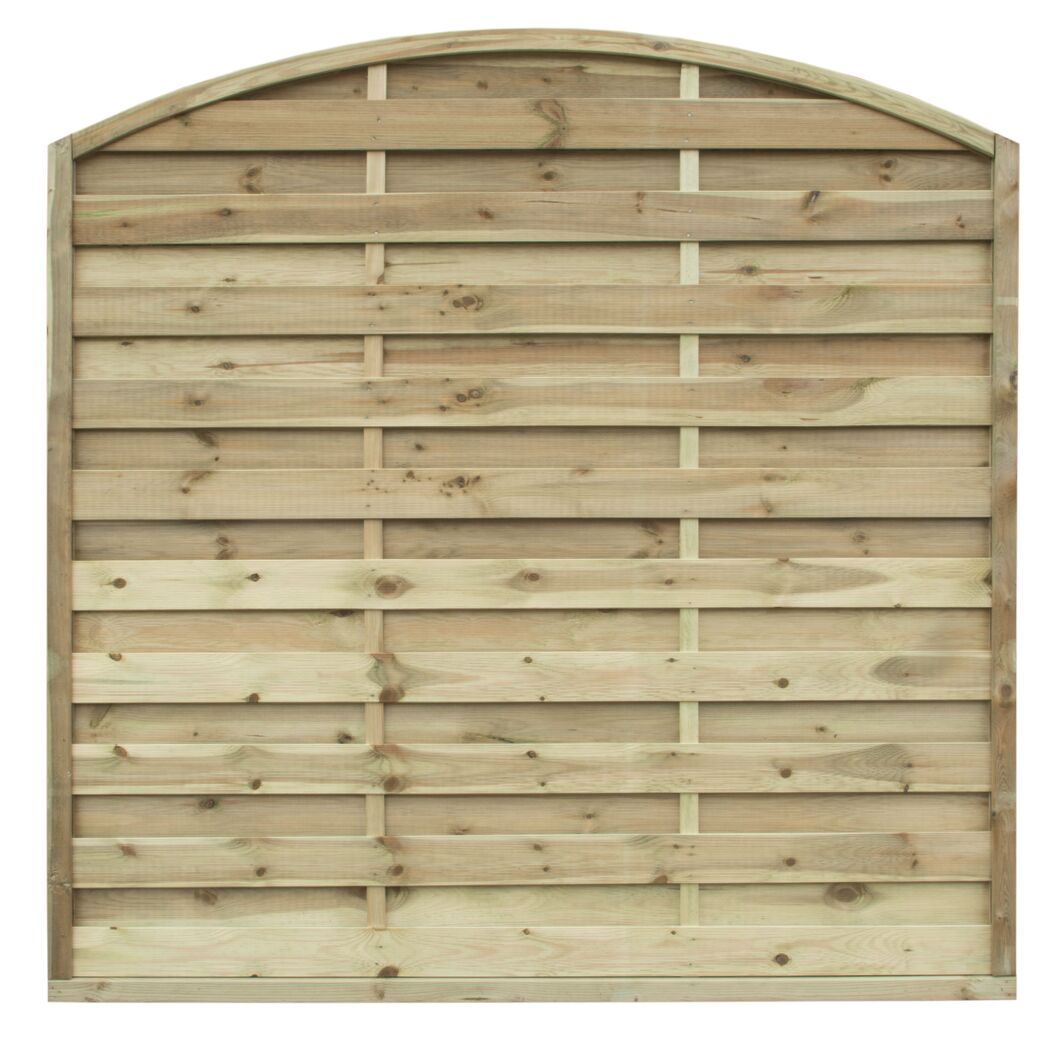 Holz Dichtzaun mit Bogen