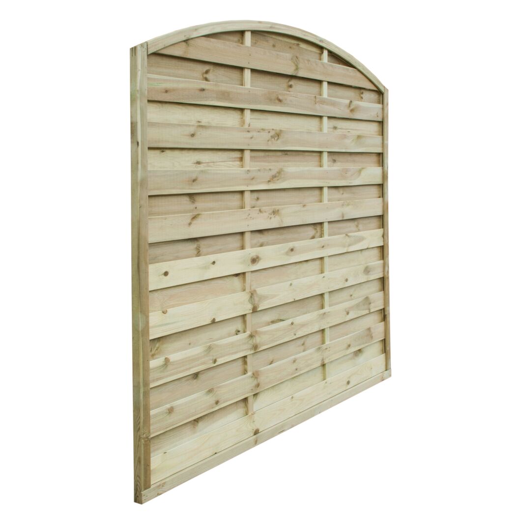 Holz Dichtzaun mit Bogen
