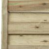 Nahaufnahme eines Dichtzauns aus Holz