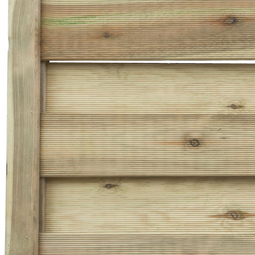 Nahaufnahme eines Dichtzauns aus Holz