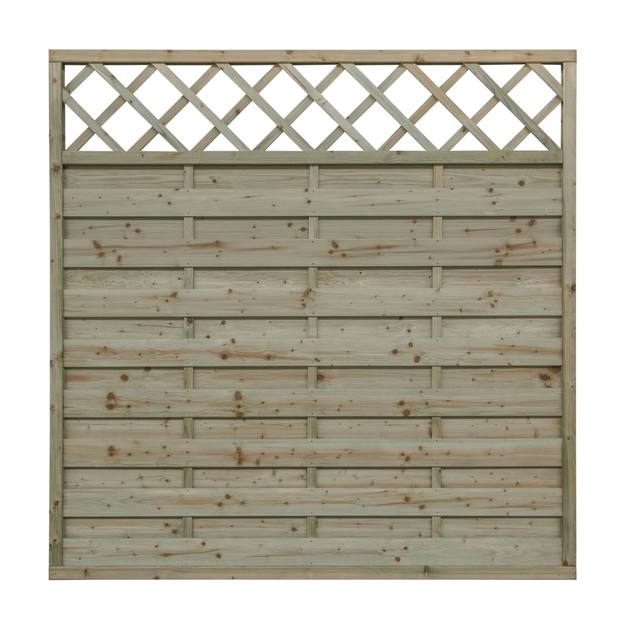 Holz-Dichtzaun Bonn grün 180x180 cm