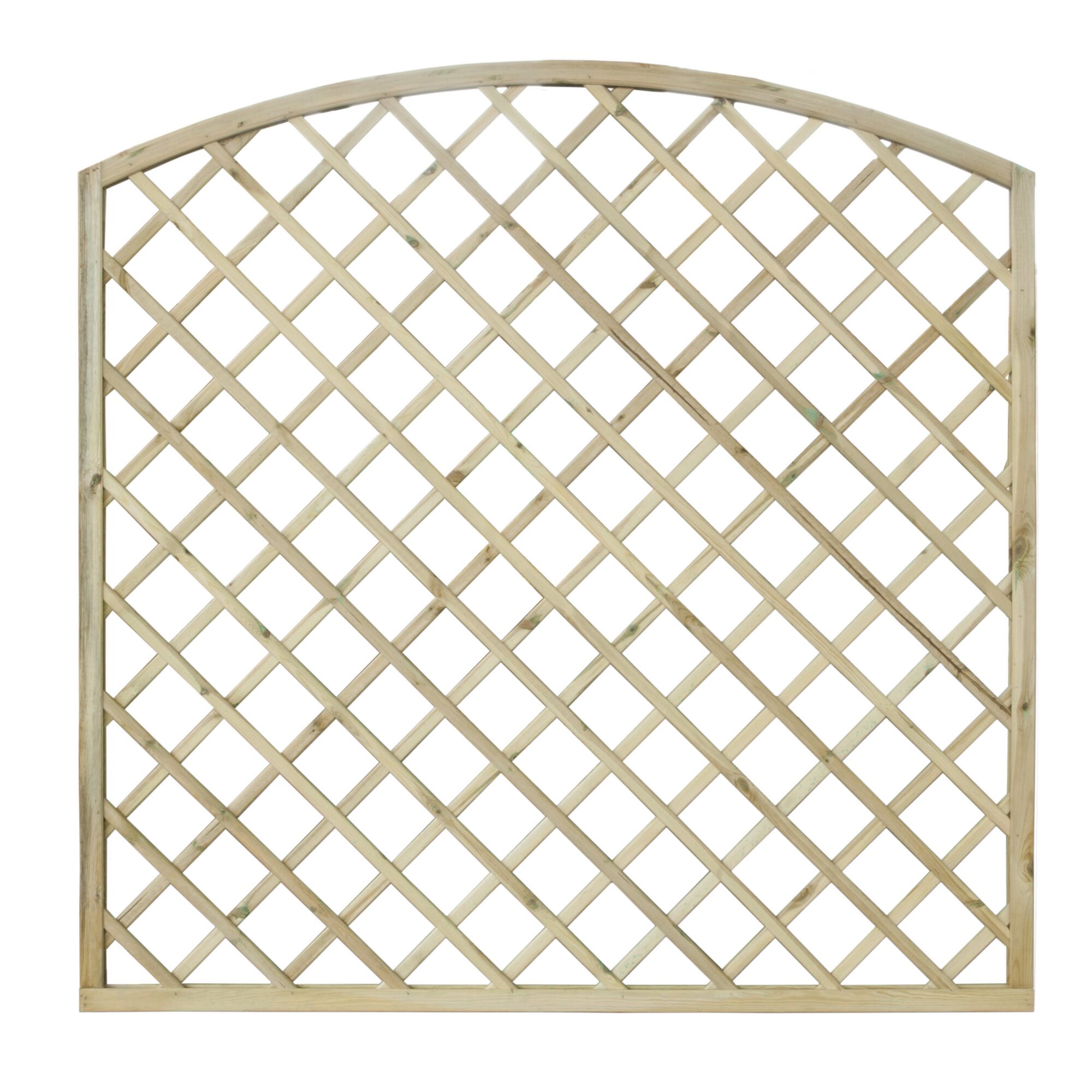 Rankgitter mit Bogenform.