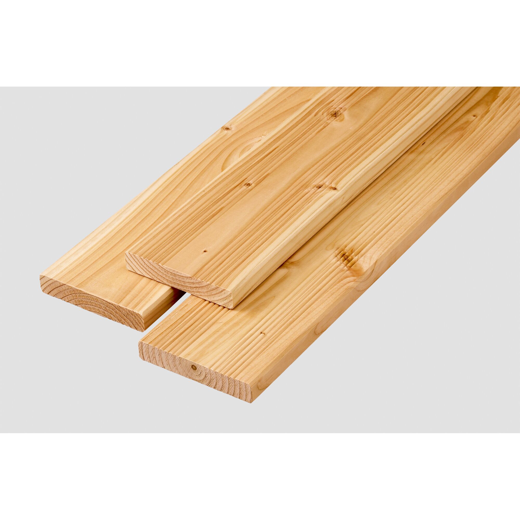 Drei Douglasien-Terrassendielen