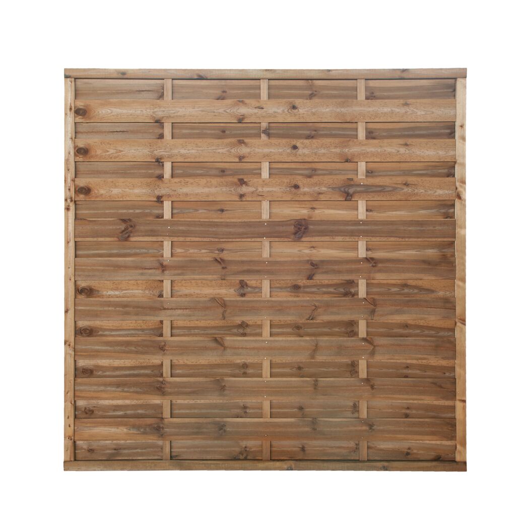 Dichtzaun 180x180 cm, KDI braun