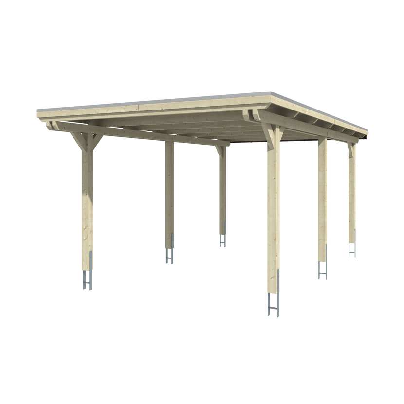 Holzcarport mit Alu-Dach
