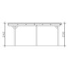 Zeichnung eines Carports mit Alu-Dach