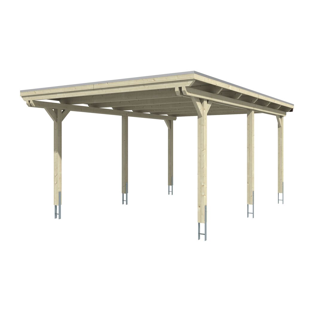 Holzcarport mit EPDM-Dach