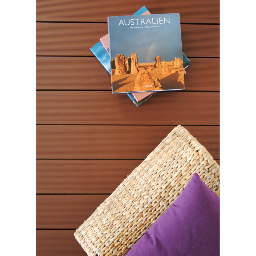 Terrassendiele 'Standard' WPC braun 1000 x 145 x 26 mm