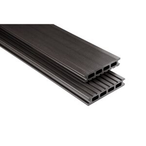 Standard Terrassendiele graubraun unbehandelt 100 cm x 14,5 cm