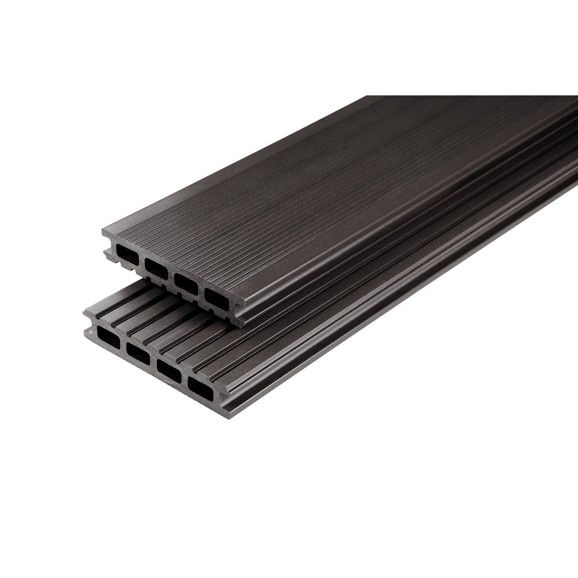 Zwei graubraune Hohlkammerdielen