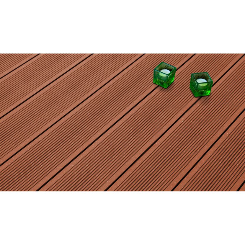 Terrassendiele 'Exklusiv' WPC braun 1000 x 145 x 26 mm
