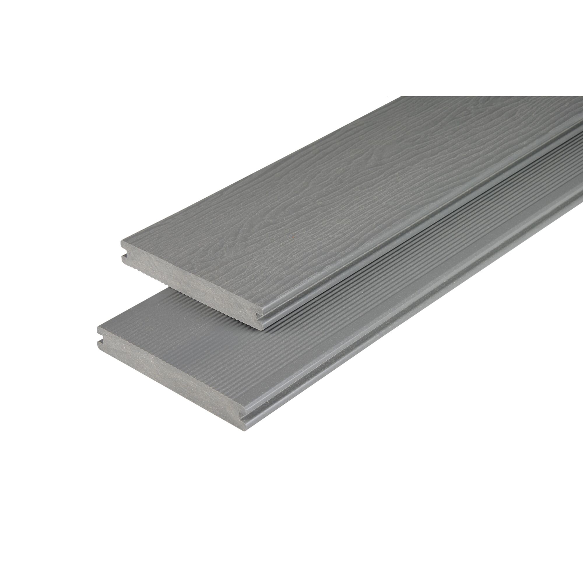 Zwei graue Terrassendielen