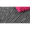Terrassendiele 'Exklusiv' WPC graubraun 1000 x 145 x 26 mm