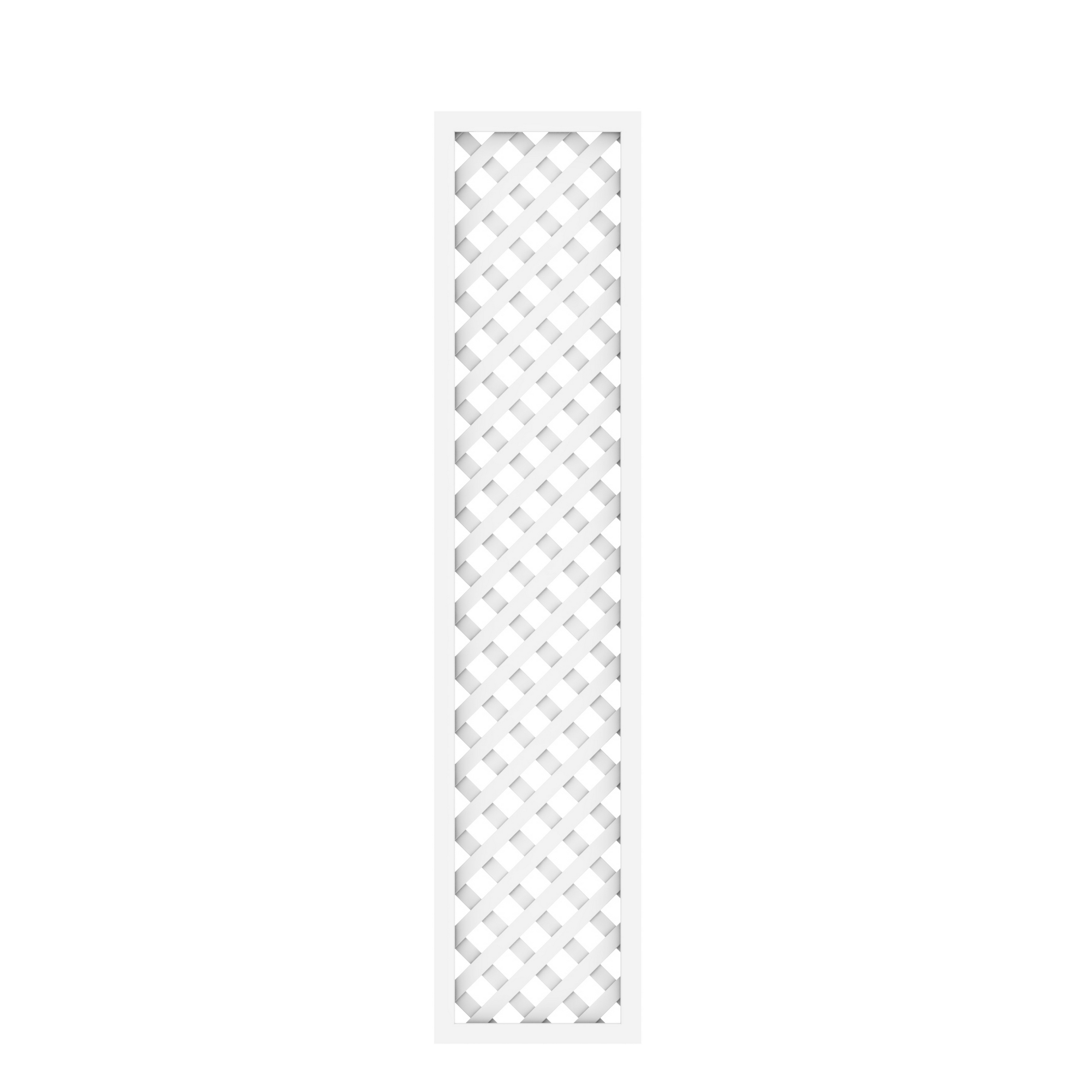 Zaunelement 'Longlife' Diagonalgitter weiß 40 x 180 cm + product picture