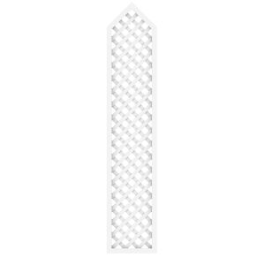 Zaunelement 'Longlife' Diagonal-Giebel weiß 40 x 200 cm