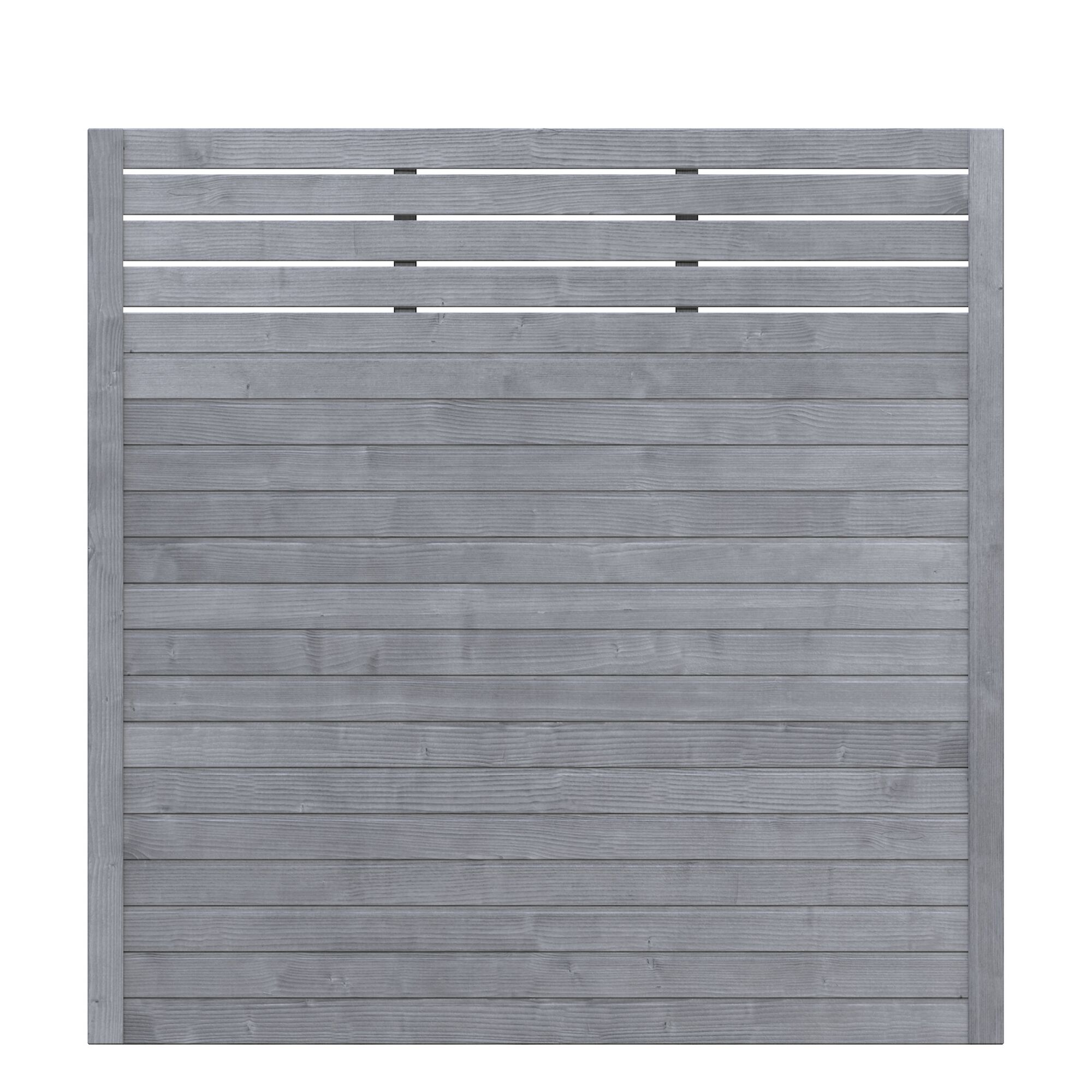 Grauer Gartenzaun NEO DESIGN mit Gitter