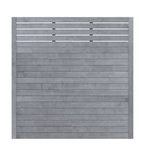 Sichtschutzzaun 'Neo Design' mit Gitter grau 179 x 179 cm