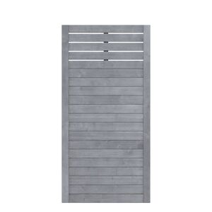 Sichtschutzzaun 'Neo Design' mit Gitter grau 89 x 179 cm