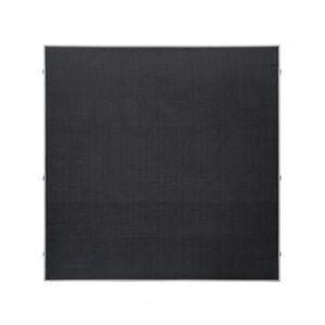 Sichtschutzelement 'Weave Lüx' Textil schwarz 178 x 178 cm
