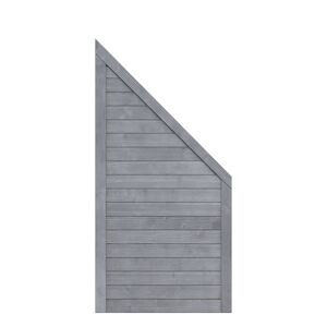 Sichtschutzzaun 'Neo Design' grau 89 x 179 auf 89 cm