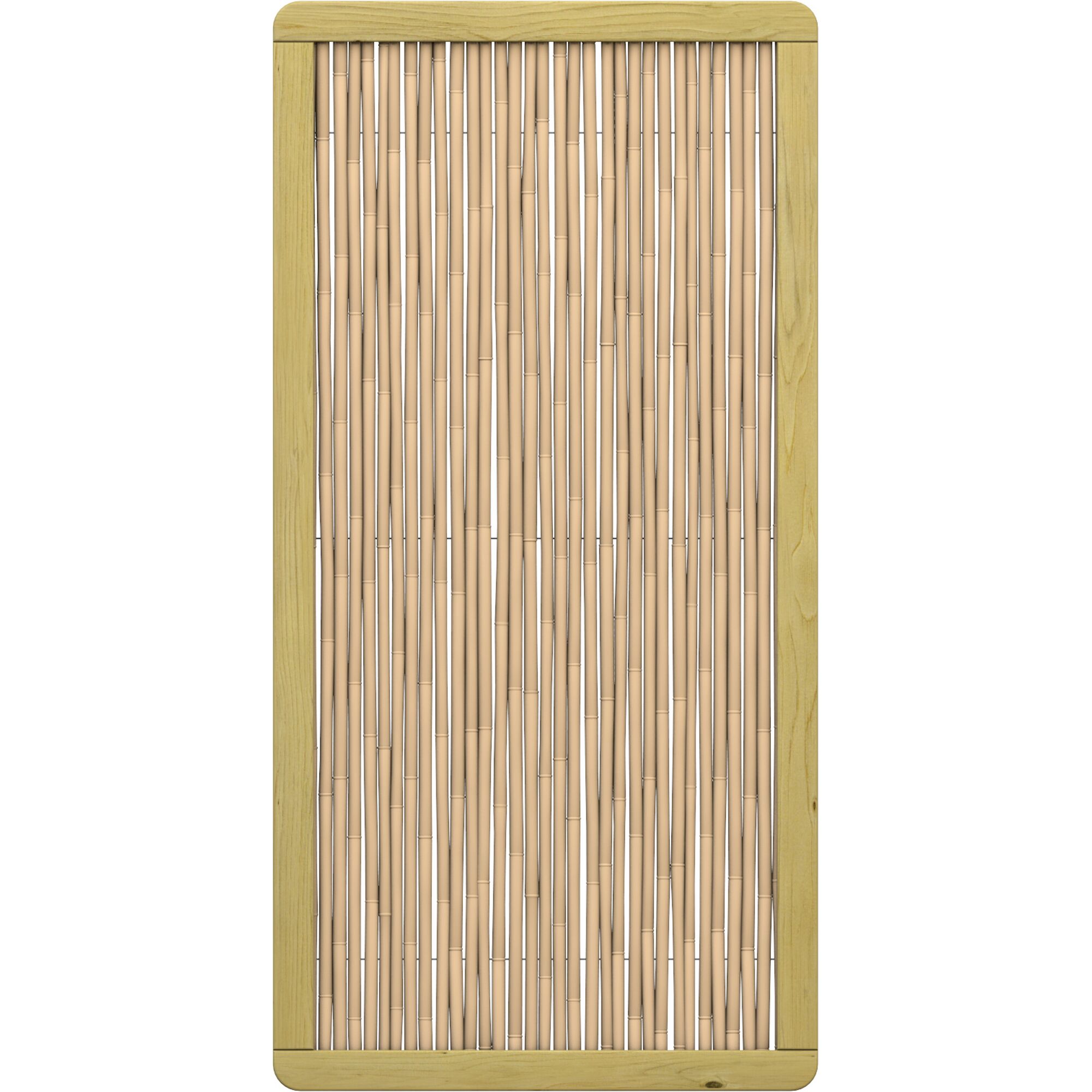 Bambusmatte mit Holzrahmen