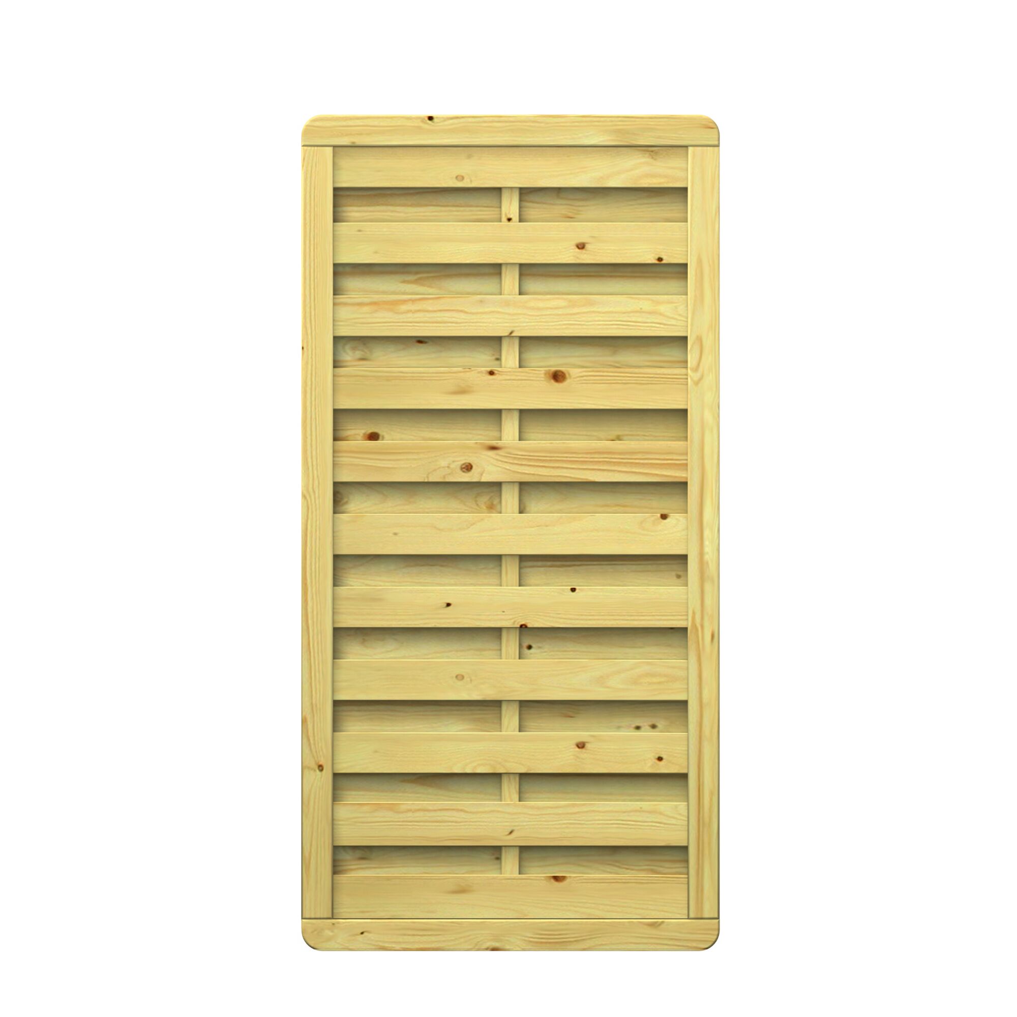 Holz-Sichtschutzwand XL Rechteck 89x179 cm