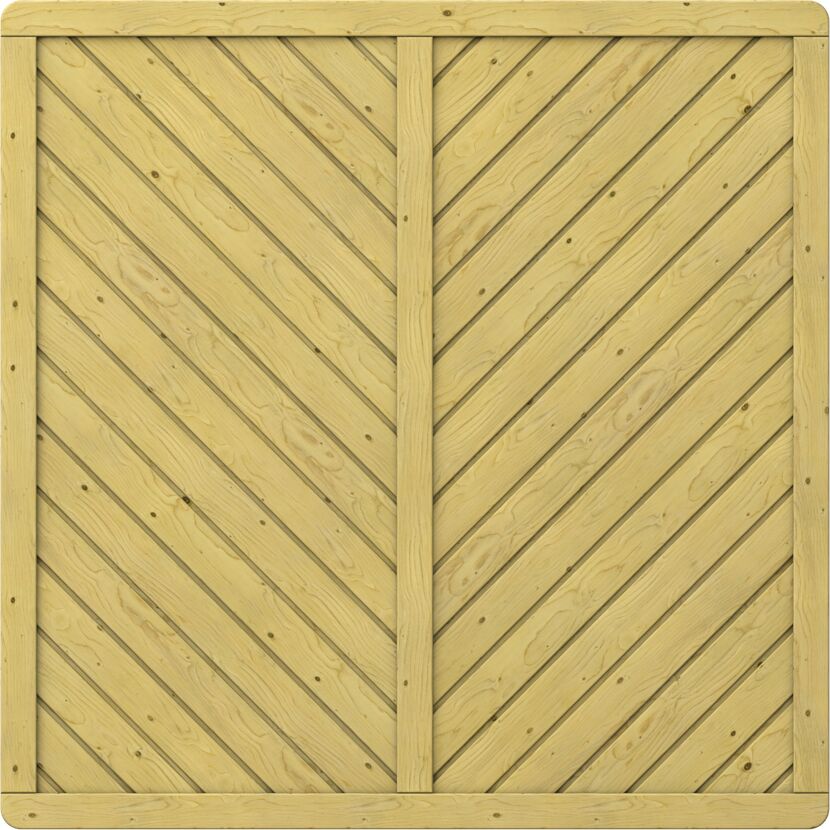 Holzpaneel GADA Rechteck 179 x 179 cm