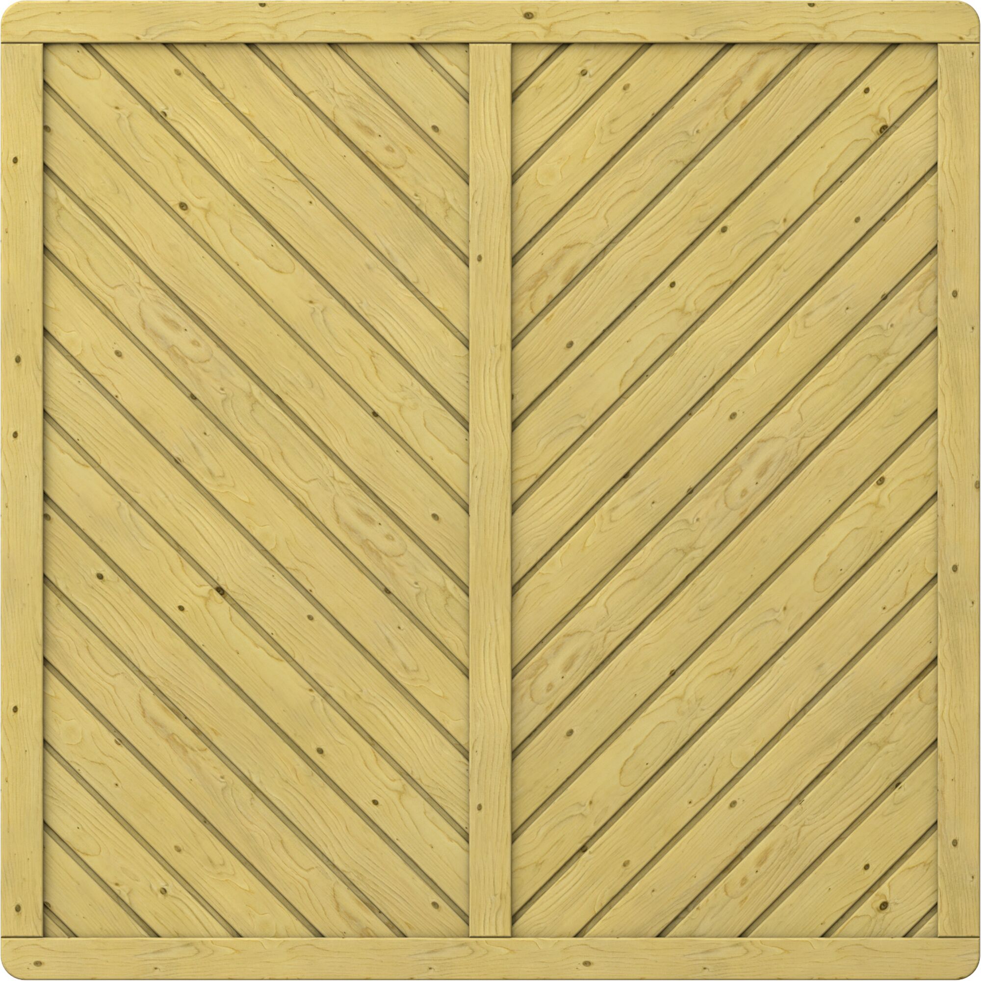 Holzpaneel GADA Rechteck 179 x 179 cm